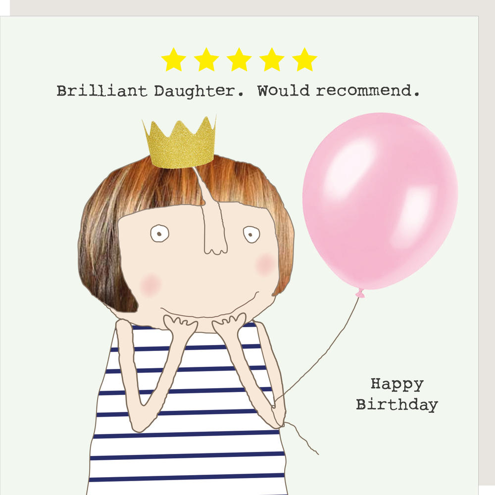 Rosie Made A Thing Five Star Daughter Birthday Card Cards